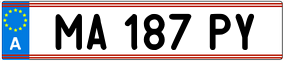 Trailer License Plate